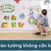 Bảng Từ Trắng Dán Tường Không Dùng Keo